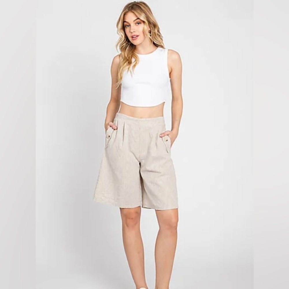 Linen Bermuda Short